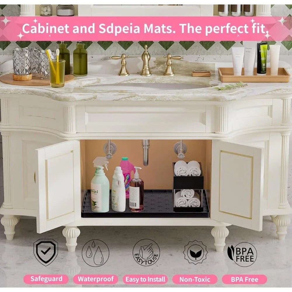 Sdpeia Under Sink Mat for [22